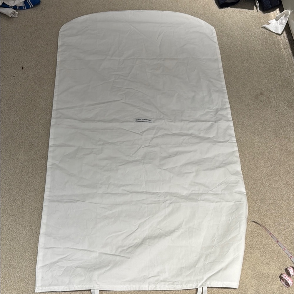 Dolce and Gabbana White dust bag jacket dress clothes cover